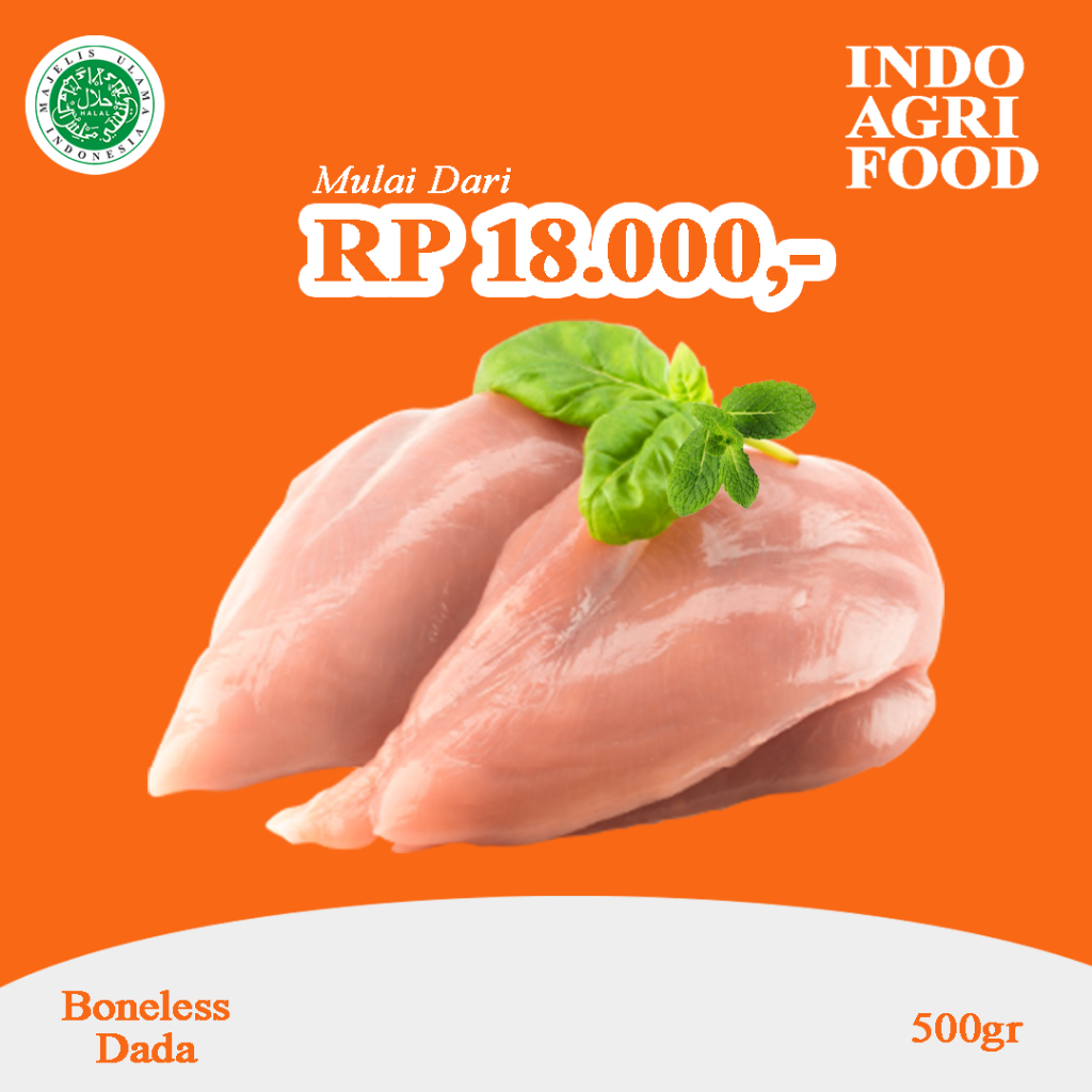 

Dada Ayam Fillet / Boneless Chicken Breast / Boneless Dada Ayam