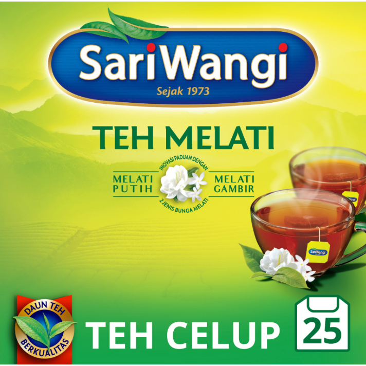 

SARIWANGI TEH MELATI PUTIH TEH JASMINE INDONESIAN TEA 25 S