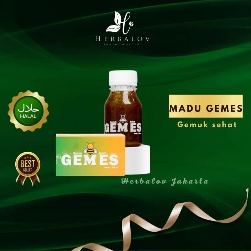 

Madu GEMES HERBALOV Penambah Nafsu Makan Madu Gemuk Sehat Herbalov