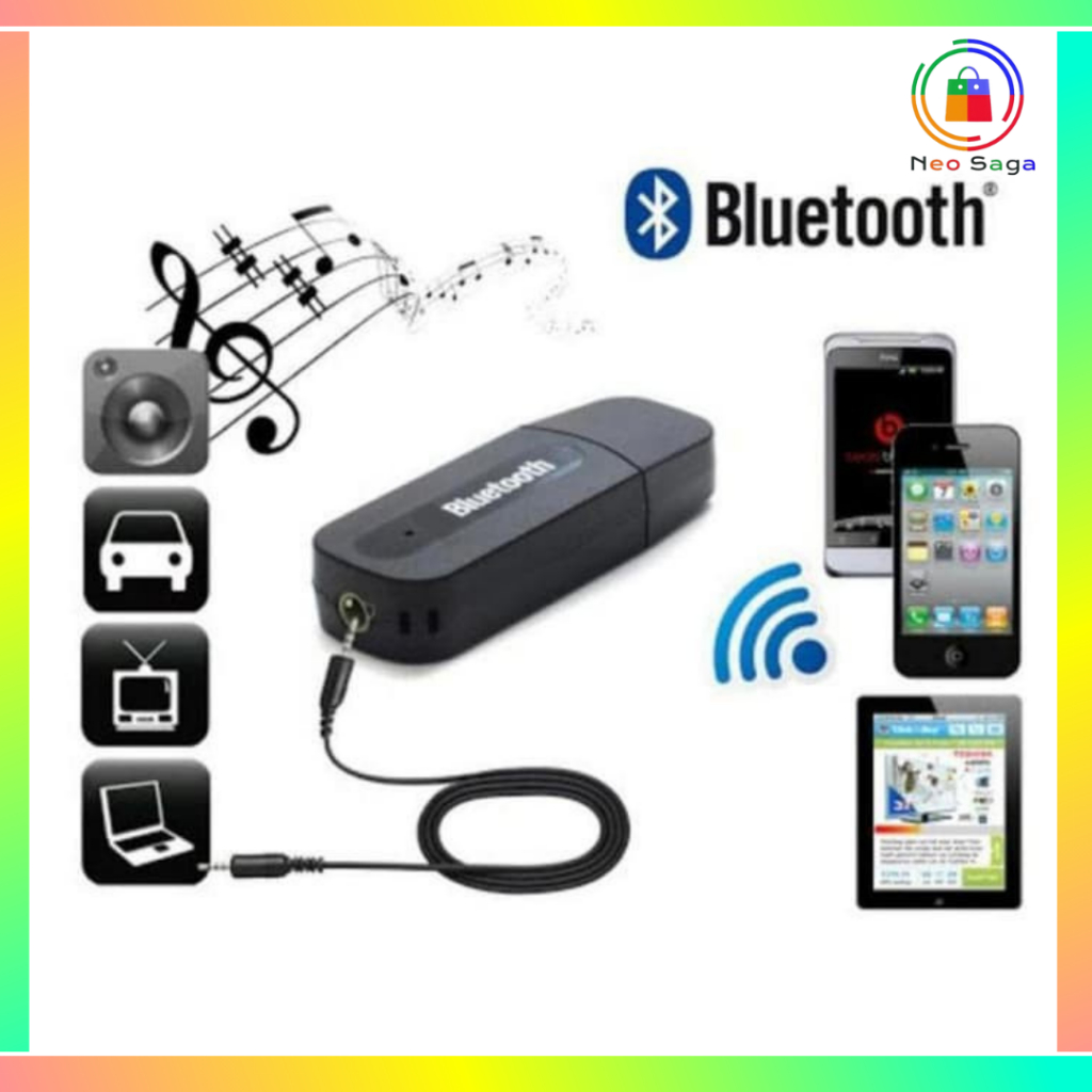 Receiver Bluetooth Jack Audio 3,5mm bloototh blutooth car mobil