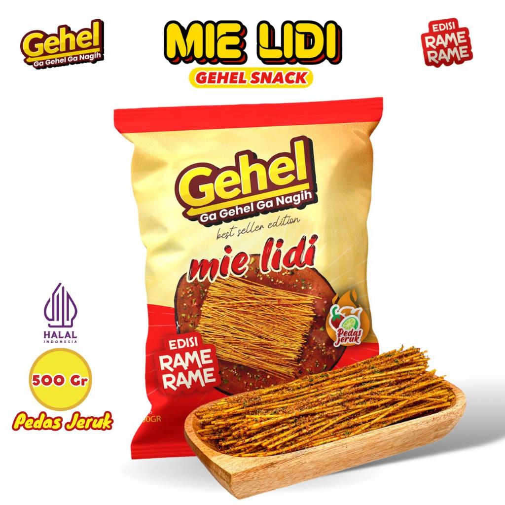 

Gehel Mie Lidi 500gr - Makanan Ringan