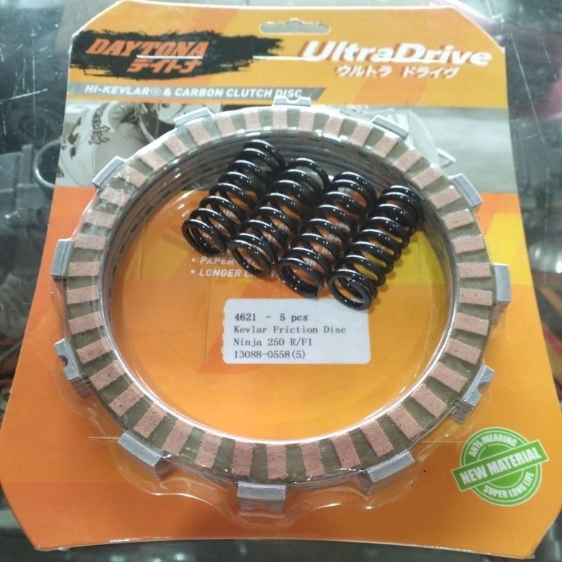 Kampas kopling set per kopling Ninja 250 fi.Ninja 250 karbu.Daytona racing