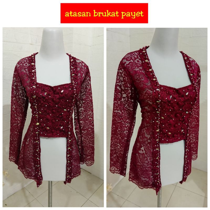ATASAN KEBAYA KUTUBARU PAYET // KEBAYA MODERN