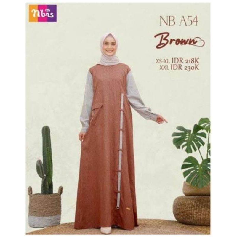 gamis wanita,gamis nibras dewasa