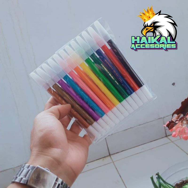 

Spidol Snowman 12 Coloring Marker PW-12A Isi (12pcs)