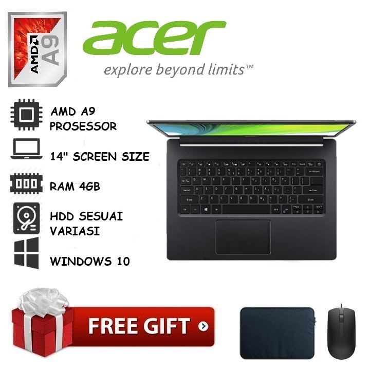 [SALE] Laptop Acer Aspire 3 Amd-A9 Gaming design super slim