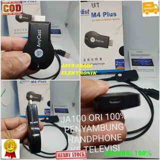 J100 ORIGINAL ANYCAST ALAT PENYAMBUNG HP KE TV HANDPHONE KE TELEVISI DONGLE HDMI MIRAE CAST PENGHUBU
