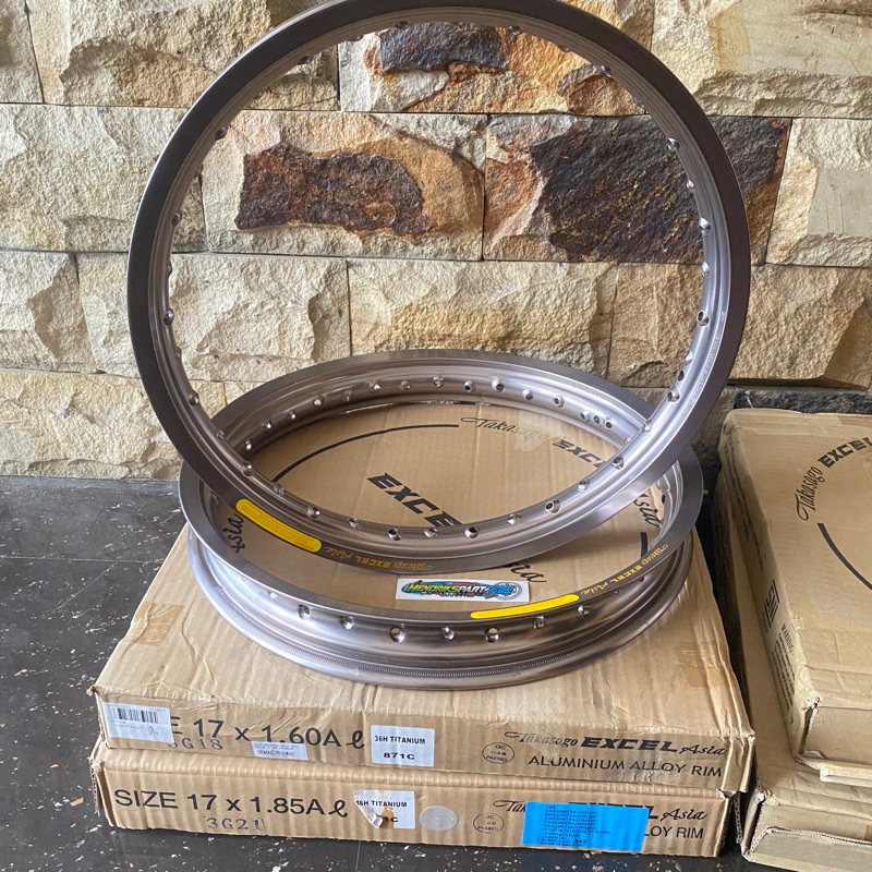 velg excel takasago Titanium 140/160/185 ring17  set velg excel takasago Asia ring 17 ukuran 140/160