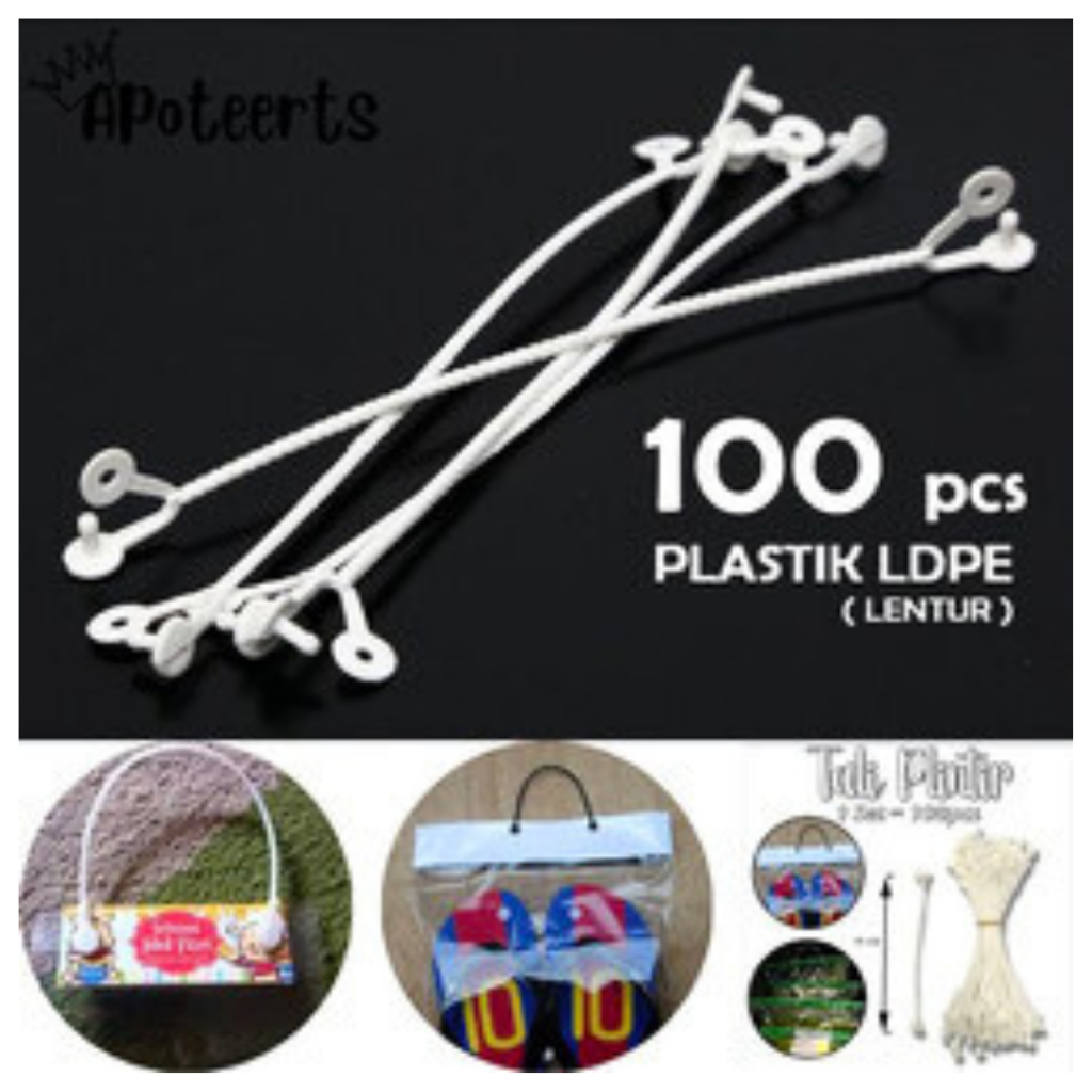 

BAYAR DITEMPAT ✅ TALI PLINTIR / TALI PLASTIK SNACK 19cm ISI 100PC ✅TERMURAH✅