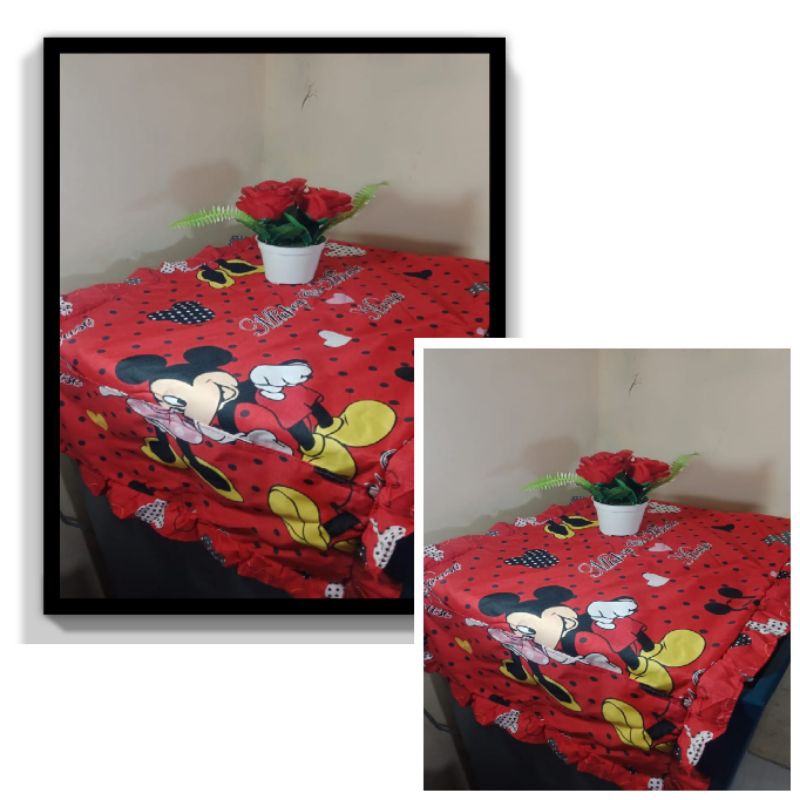 TUTUP KULKAS / TAPLAK KULKAS RENDA MOTIF MICKEY MOUSE