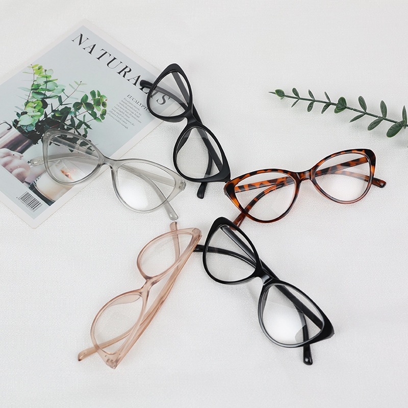 DOMMO - D6125 Kacamata Anti Radiasi F5538 / Kacamata Korea Wanita / Cat Eye Eyeglasses / Kacamata Wanita Gaya Retro / Kacamata Anti UV-6