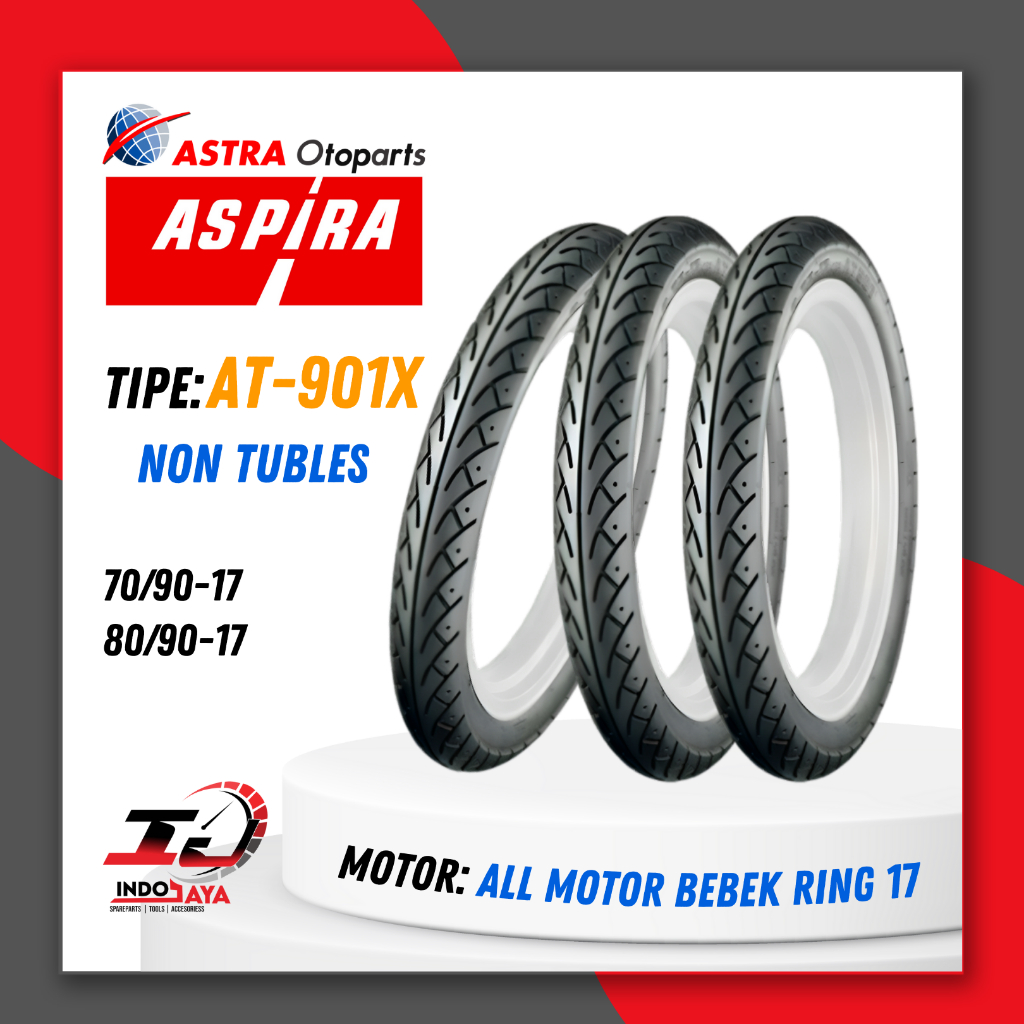 [BAYAR DI TEMPAT] BAN ASPIRA TUBETYPE (NON TUBELESS) AT-901X / AT901 X / BAN LUAR ASPIRA RING 17 ( 7