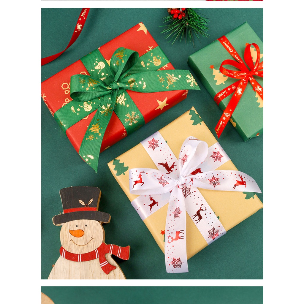 

PER ROLL 2.5CM - 2CM - 1.6CM PITA NATAL - PITA SANTIN CHRISTMAS - PREMIUM PITA RIBBON CHRISTMAS