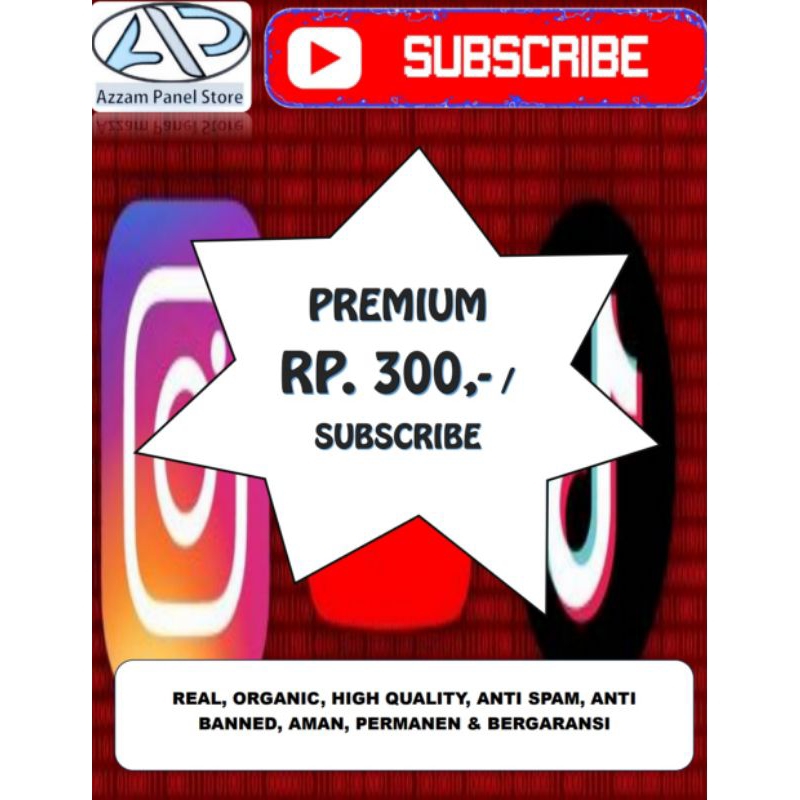 SUBSCRIBER YOUTUBE KUALITAS PREMIUM