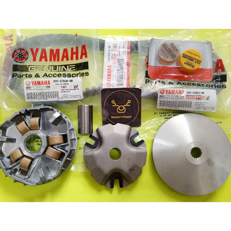 PAKET RUMAH ROLLER MIO M3 + VBELT MIO M3 + KIPAS MIO M3 + GEMUK CVT MIO