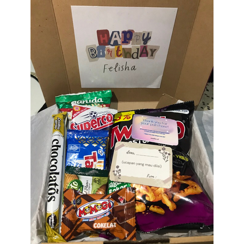 

snack box / snack box / free costum gift card murah