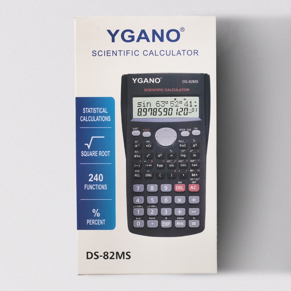 

YGANO Kalkulator Elektronik Scientific Calculator - DS-82MS - Black