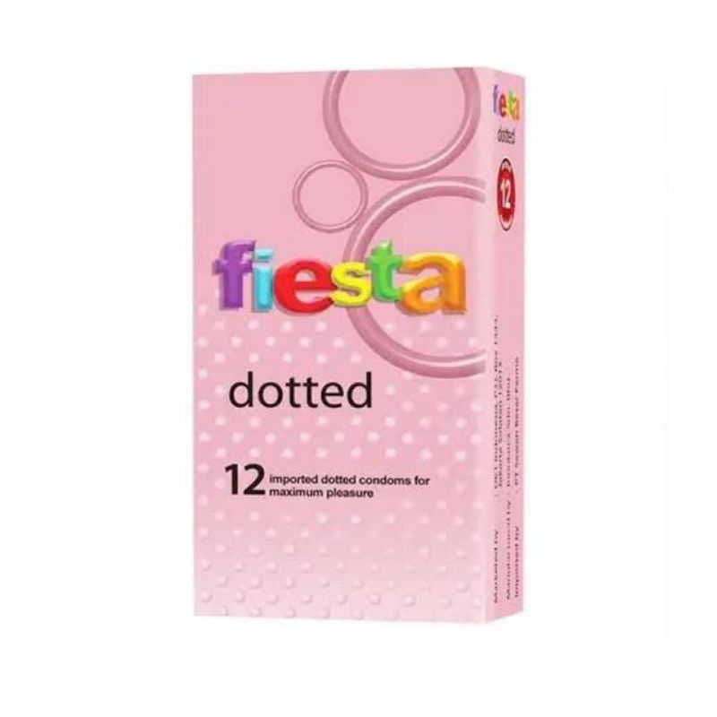 Kondom Fiesta Max Dotted Isi 12 Pcs / Bergerigi / Berbintil / Berulir