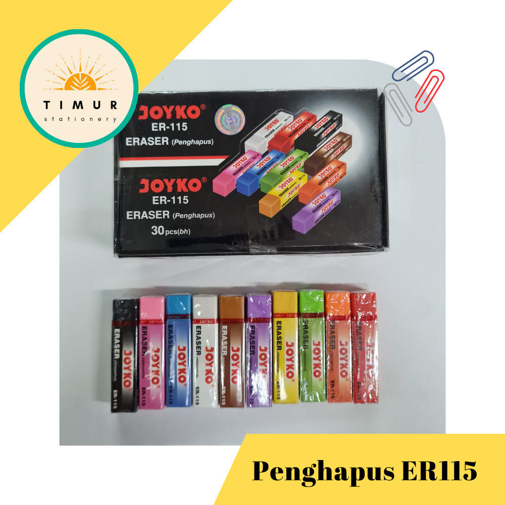 

Penghapus/Eraser Warna ER-115 by JOYKO isi 30 Pcs