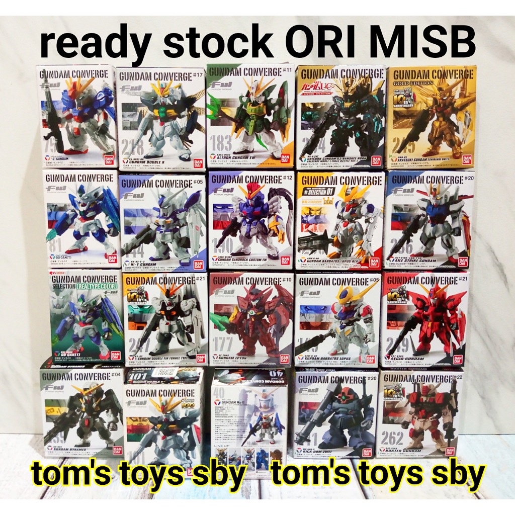 Gundam Converge S 00 Qant Real Dynames Double X G Falcon Hi Nu Altron EW Sandrock Custom Epyon Mk II