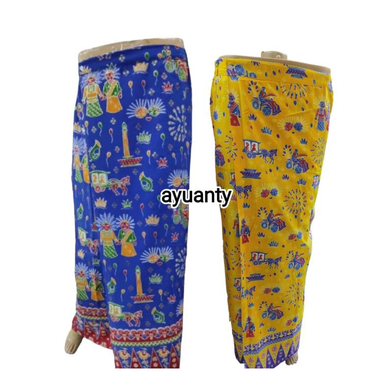 Rok Span Batik Motif Ondel betawi