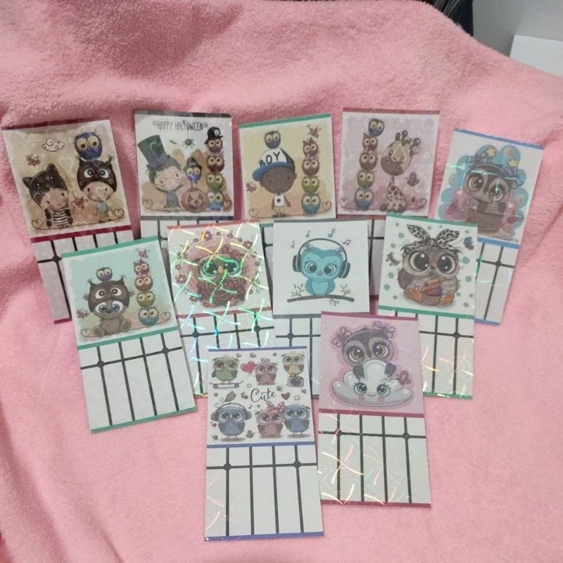 

Kartu Bayang SEMPOA Hologram Motif Cute OWL edition penyemangat belajar anak