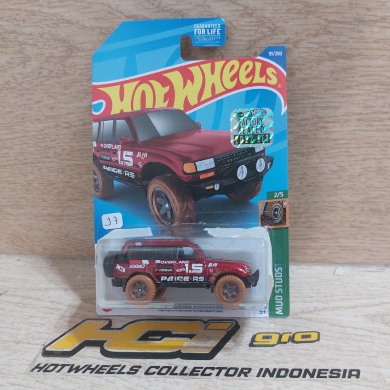 hot wheels toyota land cruiser 80 exclusive recolor kmart merah