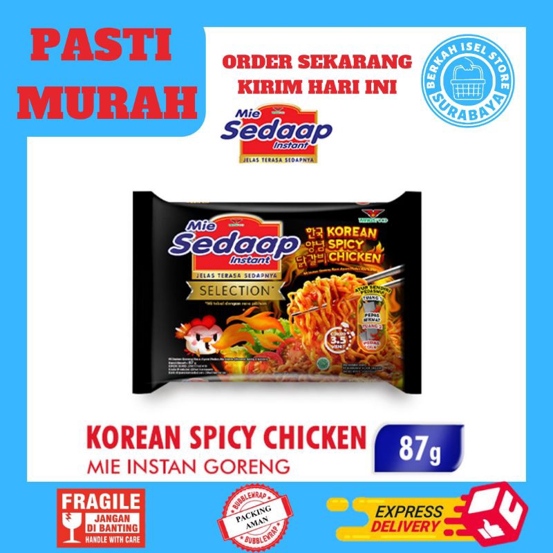 

Mie Sedaap Goreng Korean Spicy Chicken 87Gr isi 5pcs