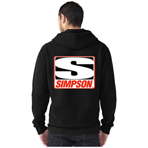 Jaket Hoodie Simpson Racing Simpson Race Products Bahan Katun Fleece | Jaket Hoodie Jumper & Ritslet