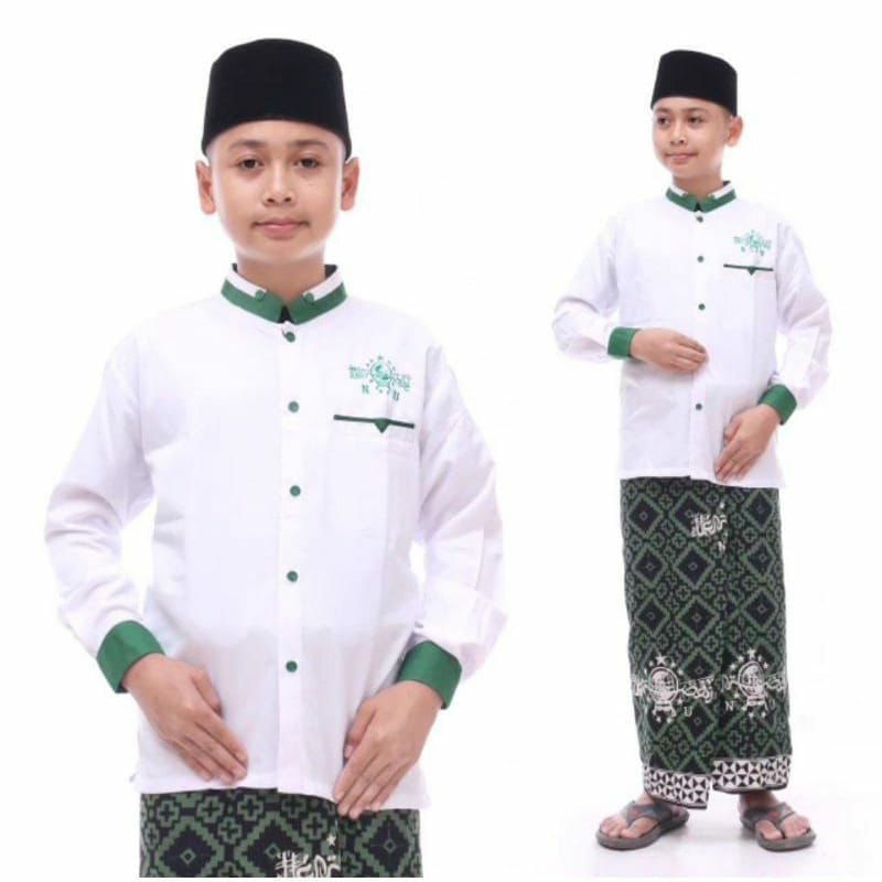 PAKET HEMAT BAJU KOKO NU DINIYAH TPQ ANAK REMAJA SANTRI NASIONAL