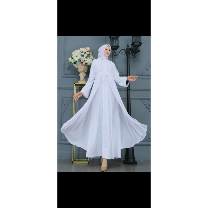 GAMIS ABAYA TURKEY-GAMIS PUTIH-GAMIS MEWAH-GAMIS ARAB-DRESS MEWAH-GAUN ARAB-GAMIS ABAYA TERBARU