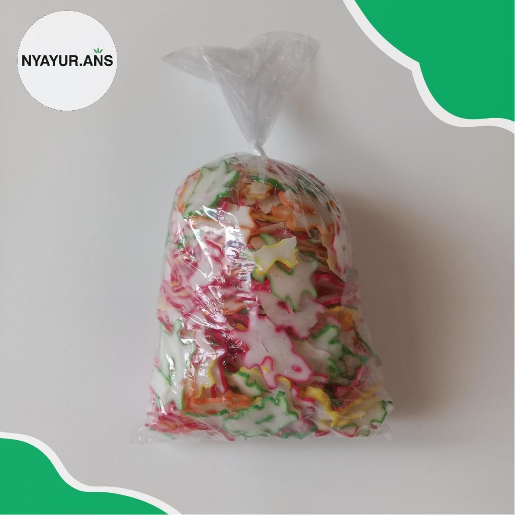 

Kerupuk Bintang Warna - Warni / Tersanjung Berat 250 Gram - Nyanyur.ans