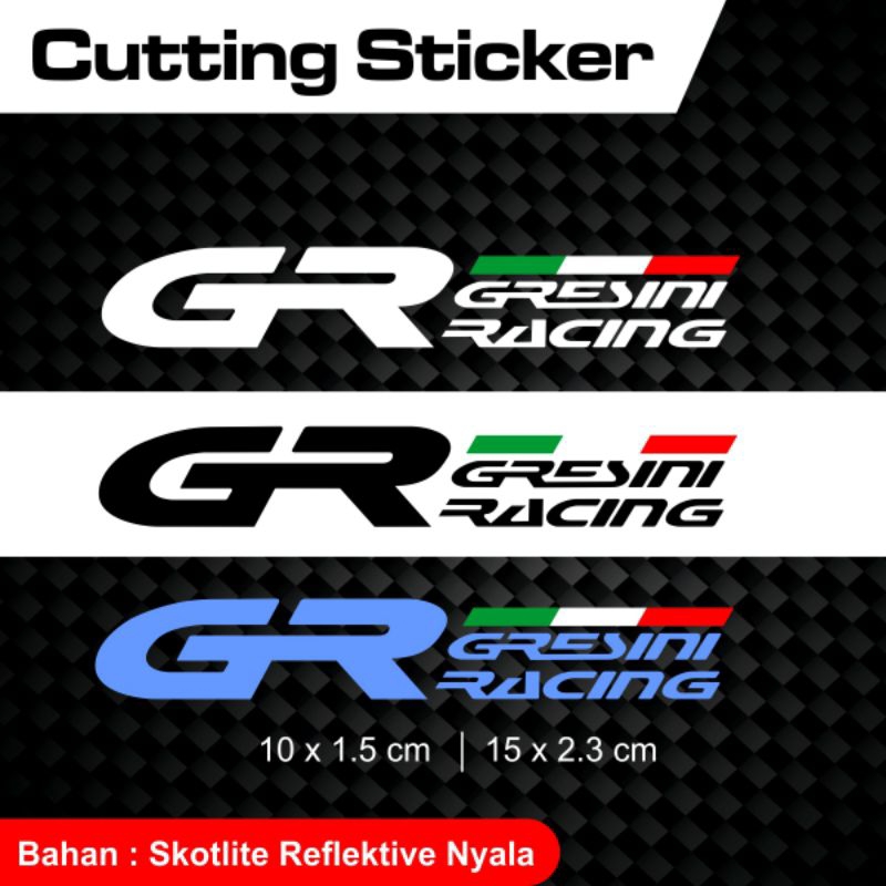 STICKER CUTTING DUCATI GRESINI RACING STIKER MOTOR HELM LAPTOP