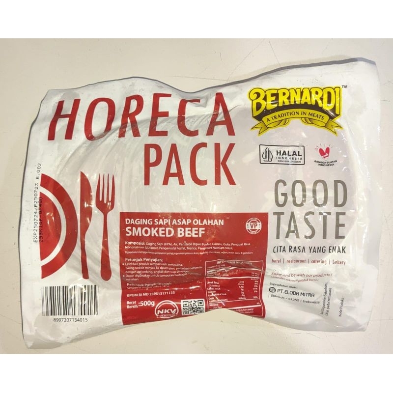 

BERNARDI Smoked Beef VP 500gr / ADMIN FAST RESPON