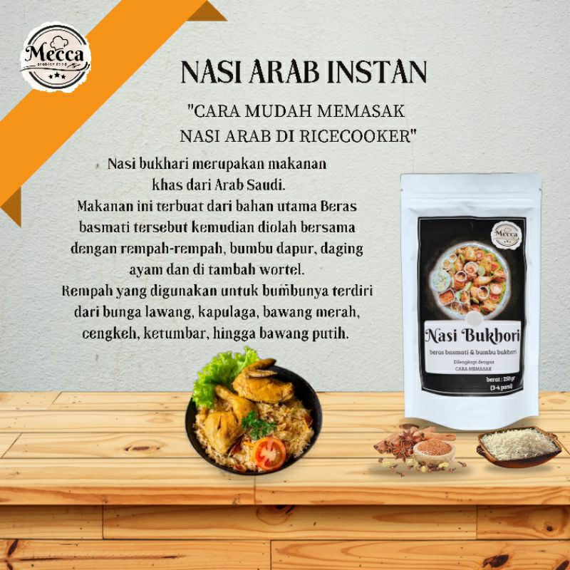 

Mecca Food Nasi Bukhori Instan 250 gr