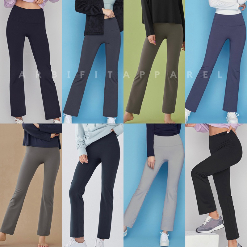 STL METRO SEMI BOOTCUT PANTS | Celana Legging Olahraga Wanita Gym Fitness Yoga Senam Zumba Aerobik