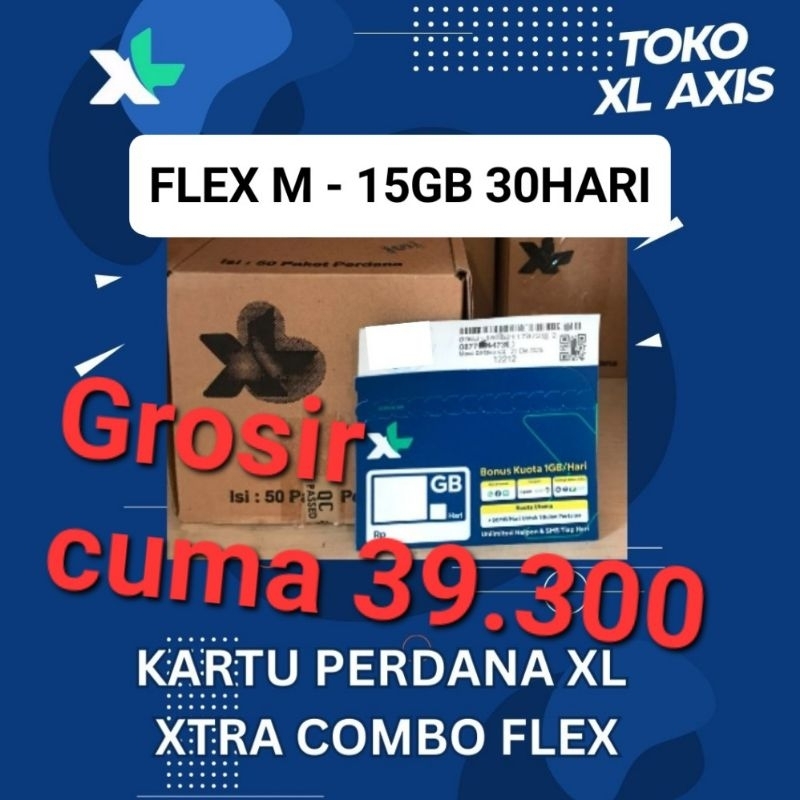 Kartu Perdana XL Kuota Data Xtra Combo Flex M 15Gb