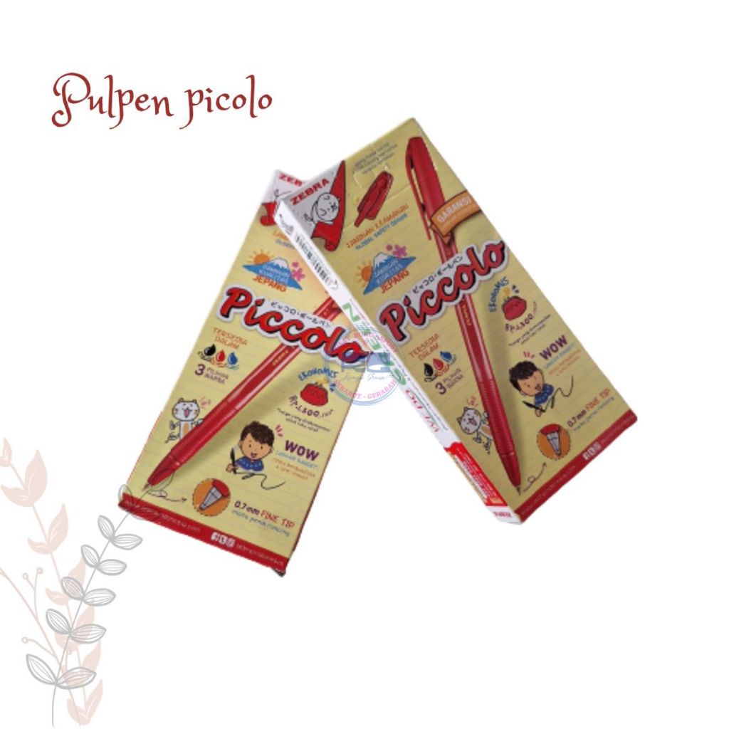 

Bolpoint Pulpen Piccolo Picolo Merah