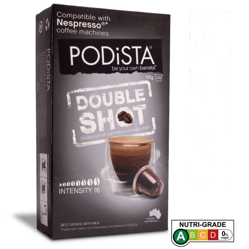 

Podista Double Shot Nespresso Coffee Pods