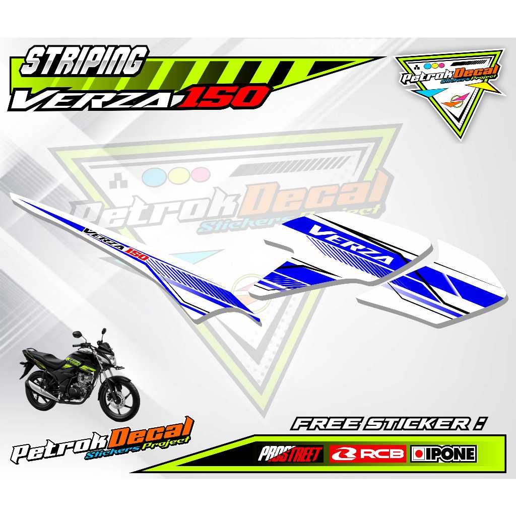 STRIPING VARIASI VERZA 150 / STICKER LIST VARIASI MOTOR HONDA VERZA 150