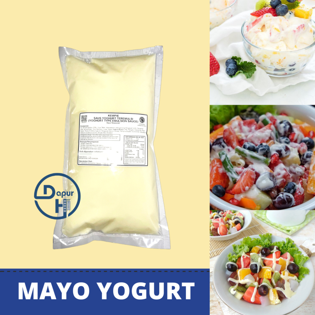 

KEWPIE Yoghurt Mayo 1 Kg │ Mayonnaise Yogurt Salad Buah