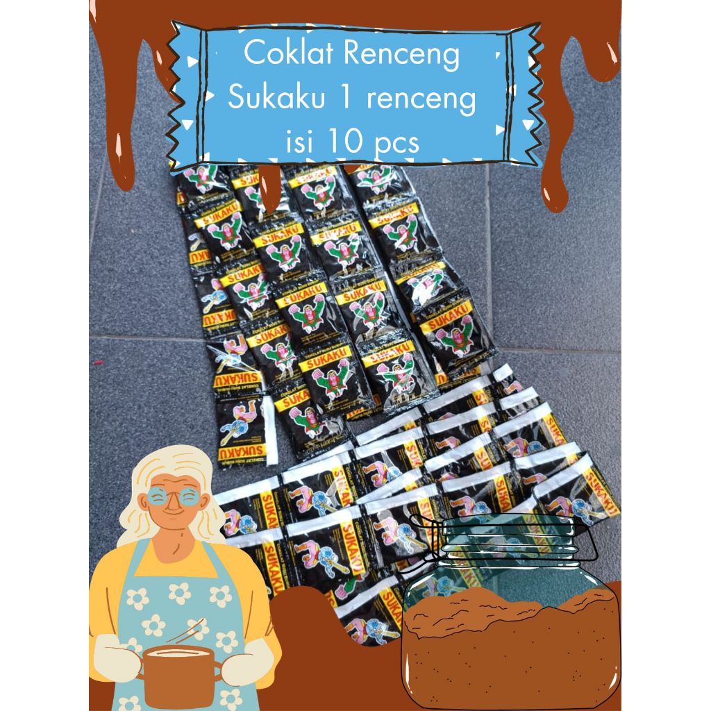 

MAKANAN BUBUK COKLAT RENCENG MEREK SUKAKU 1 RENCENG ISI 10 BUNGKUS