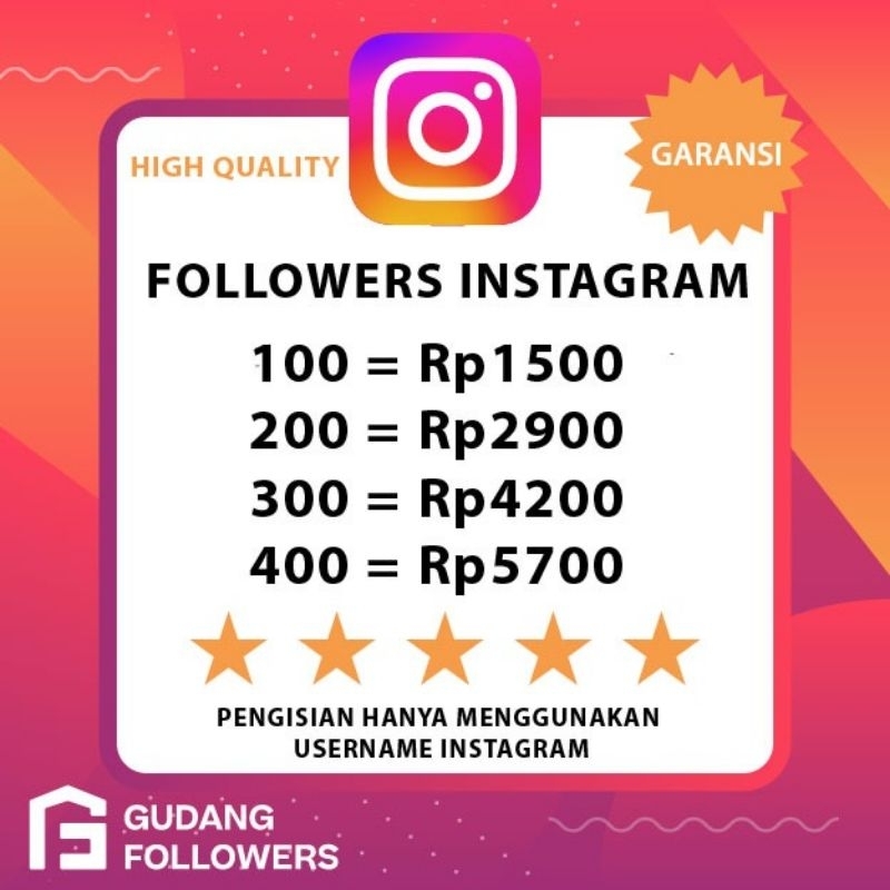 Promo  Followers Instagram Instan Garansi