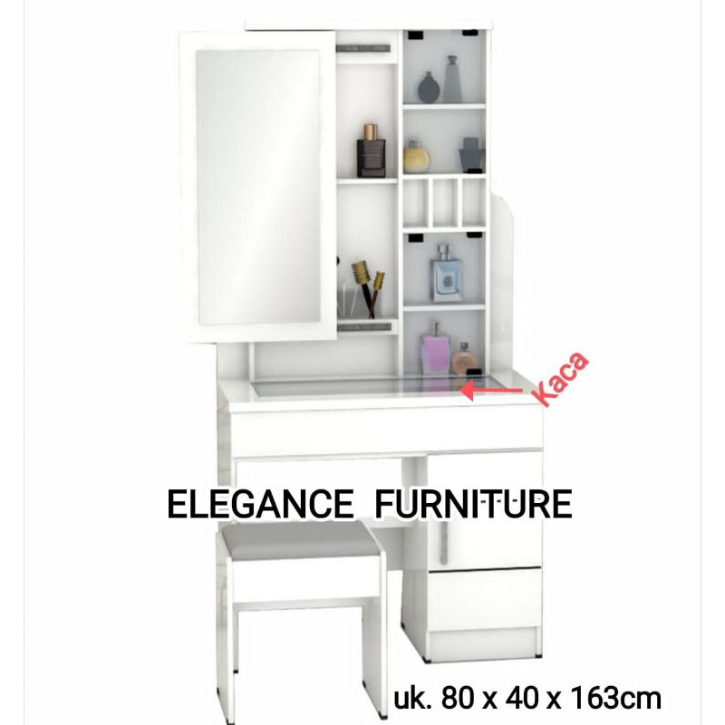 Meja Rias Sliding Meja Kaca Pekanbaru saja