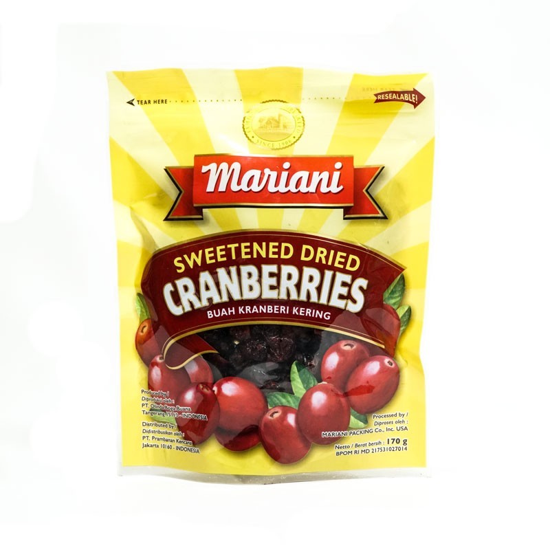 

MARIANI DRIED CRANBERRY 170 G