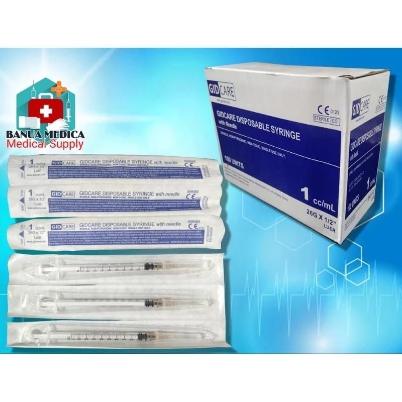 Spuit Gidcare Disposable Syringe satuan