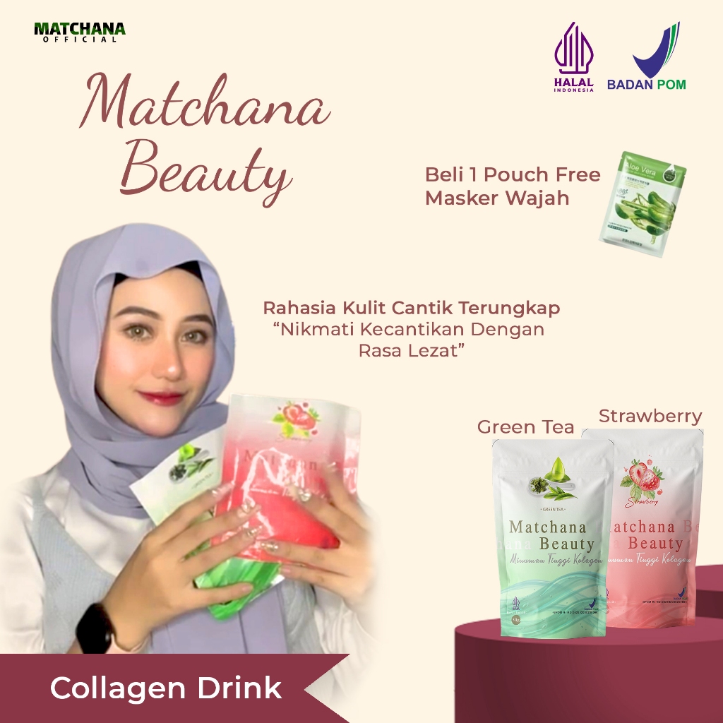 Collagen Drink Pemutih Badan BPOM | Matchana Beauty Collagen Drink, Pemutih Wajah & Pemutih Badan Pe