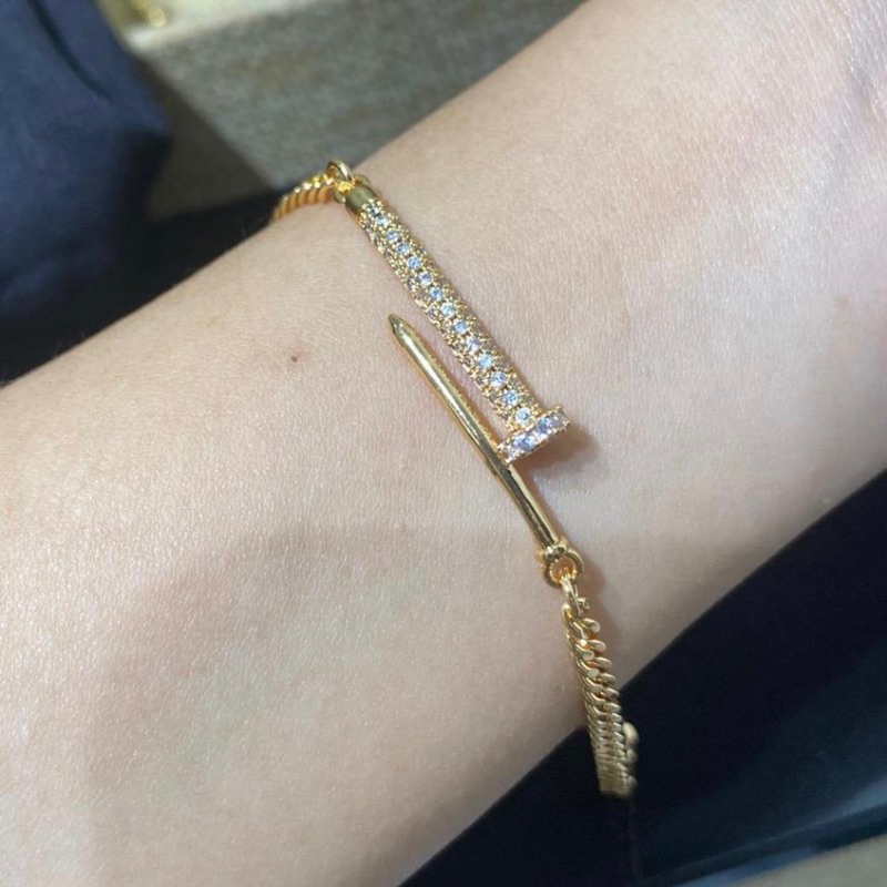 gelang ctr paku lapisan emas