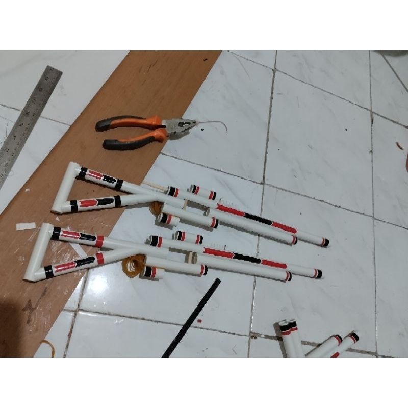 mainan tembakan PVC peluru karet rubber band gun
