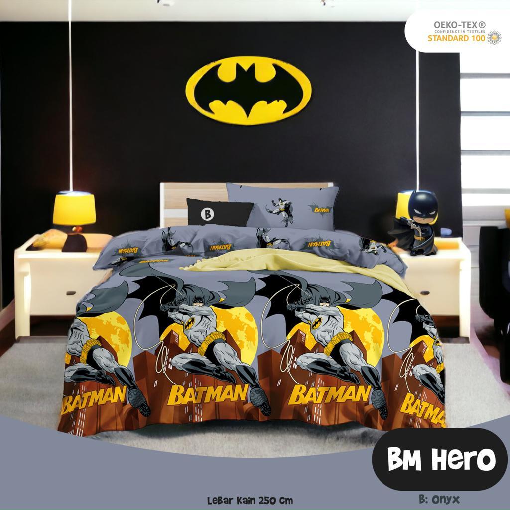 KAIN SPREI METERAN KATUN CVC MOTIF BATMAN BM HERO
